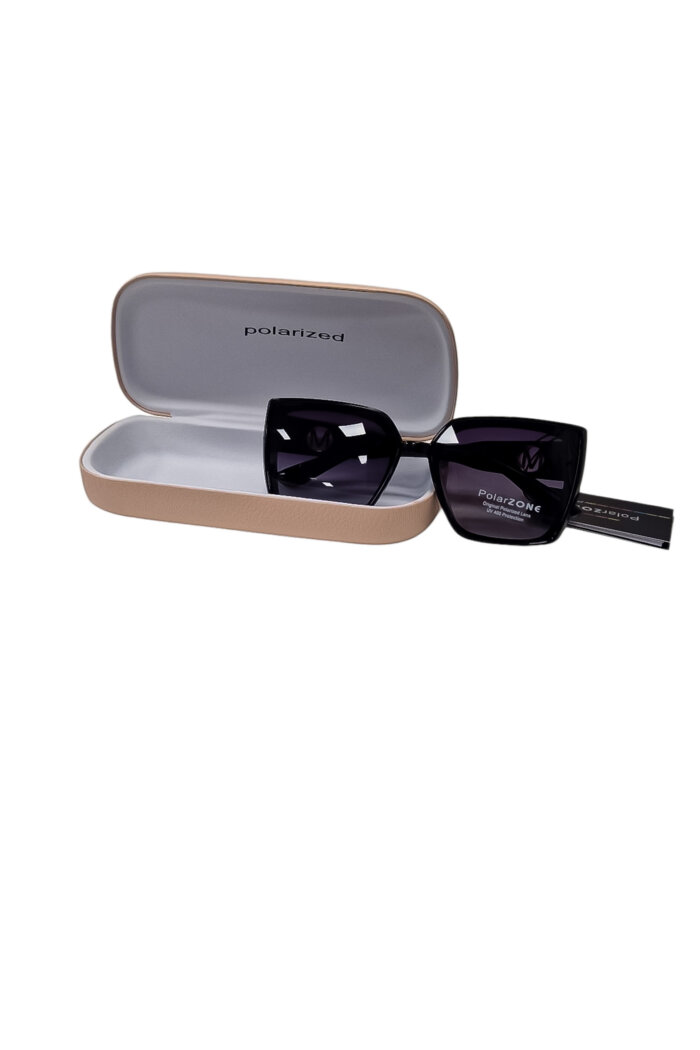 Okulary Przeciwsłoneczne Damskie UV 400 Czarne - obrazek 3