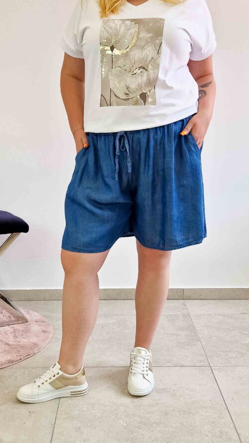 Szerokie Spodenki Damskie Jeansowe BIG