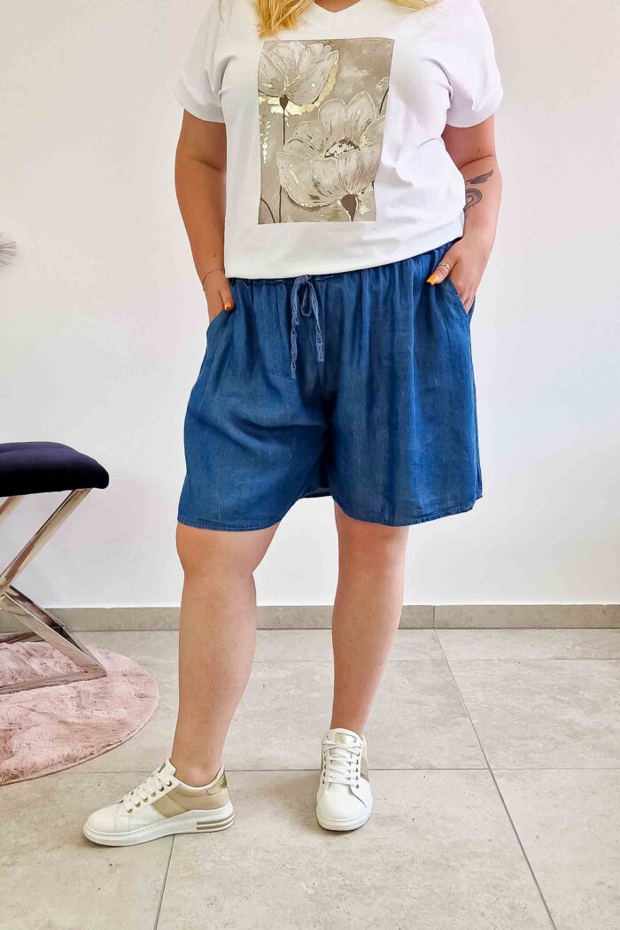 Szerokie Spodenki Damskie Jeansowe BIG