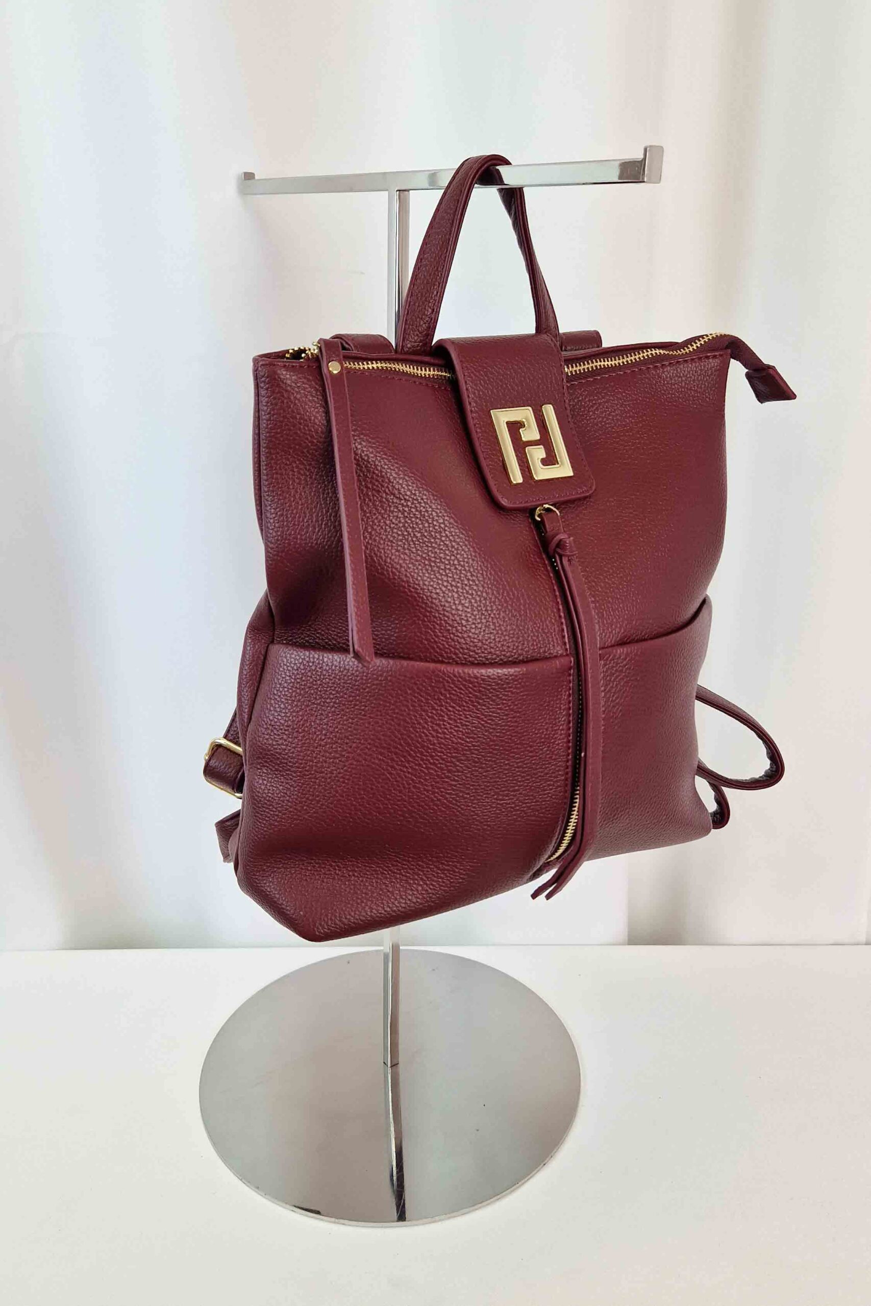 Sklep internetowy NeliNo Duży Plecak Damski z Eko Skóry Bordowy