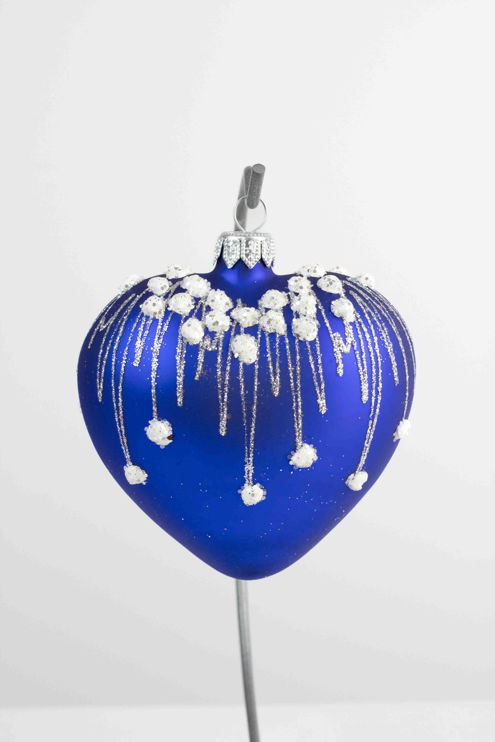 Sklep internetowy NeliNo Bombka Choinkowa Ciemno Niebieskie Serduszko - 1 sztuka