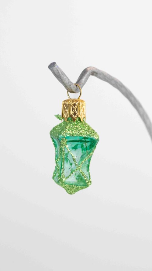 Bombka na Choinkę ze Szkła Boże Narodzenie - Lampion Zielony