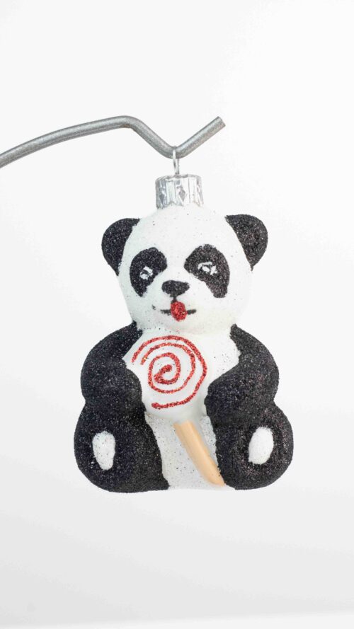Bombka na Choinkę ze Szkła Boże Narodzenie - Panda