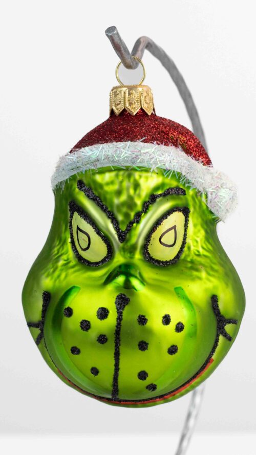 Bombka na Choinkę ze Szkła Boże Narodzenie - Grinch Duży