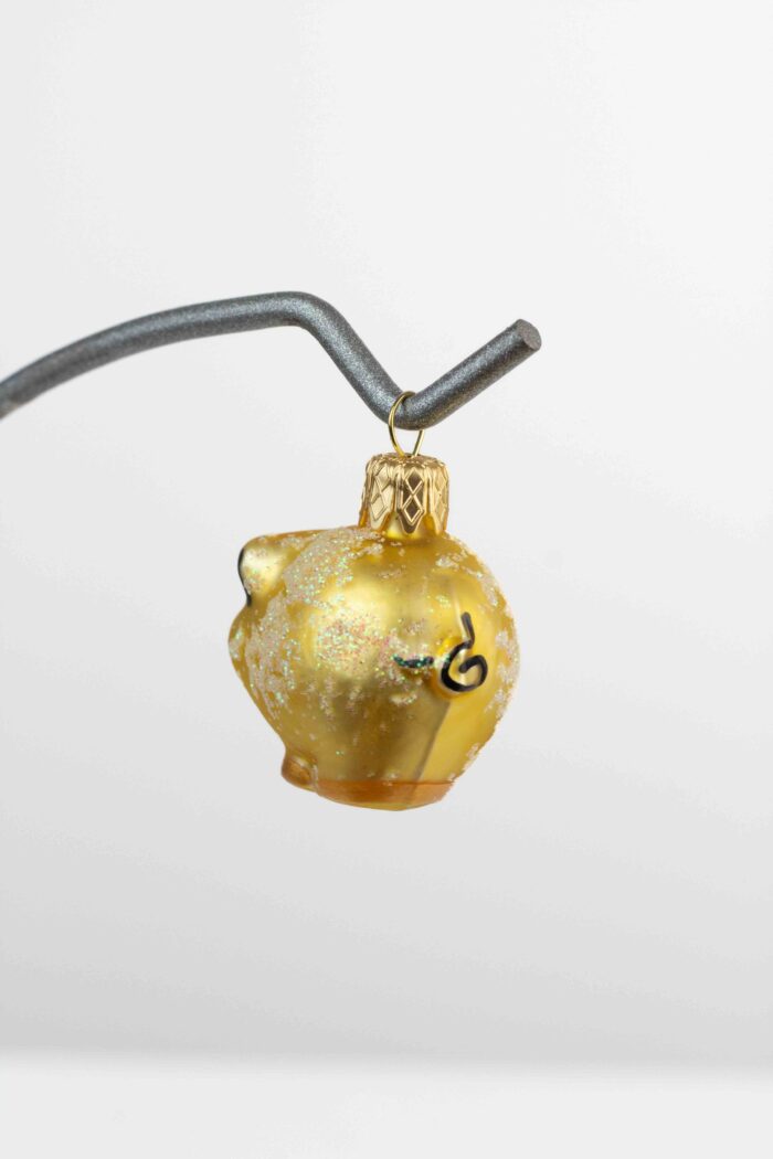Bombka na Choinkę ze Szkła Boże Narodzenie - Świnka - obrazek 3