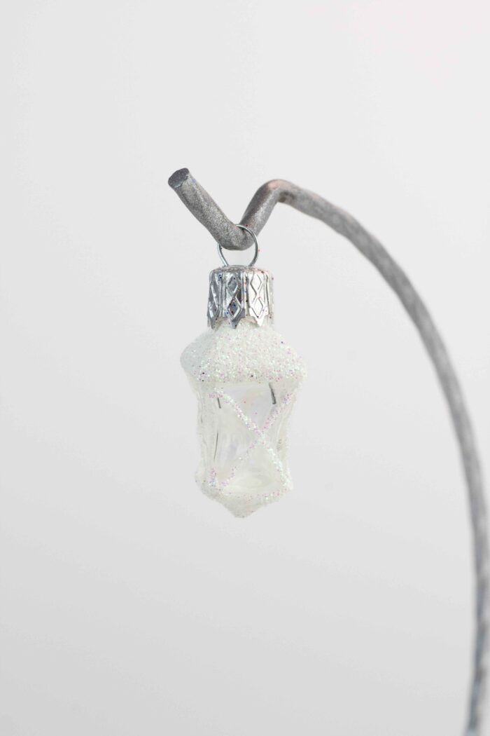 Bombka na Choinkę ze Szkła Boże Narodzenie - Lampion Biały