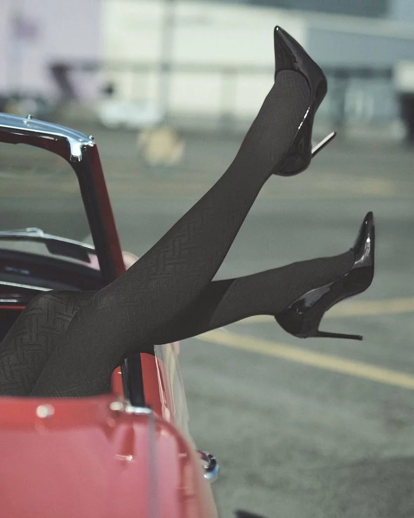 Sklep internetowy NeliNo Rajstopy w Wypukłe Kreski Gabriella Liset Chocco - obrazek 2