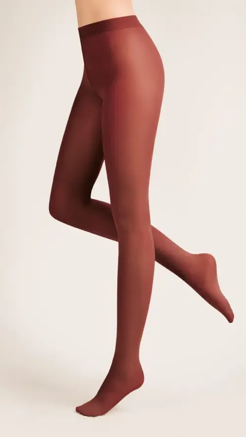 Kryjące Rajstopy z Mikrofibry Gabriella Microfibre 40 den Bordo