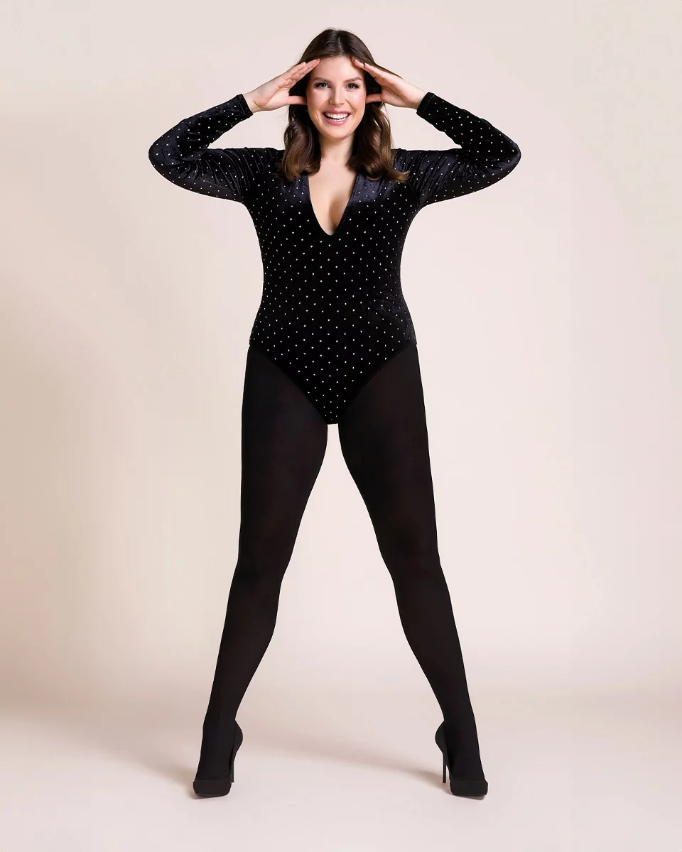 Sklep internetowy NeliNo Rajstopy Plus Size z Mikrofibry Gabriella Microfibre Plus Size 60 den Czarne