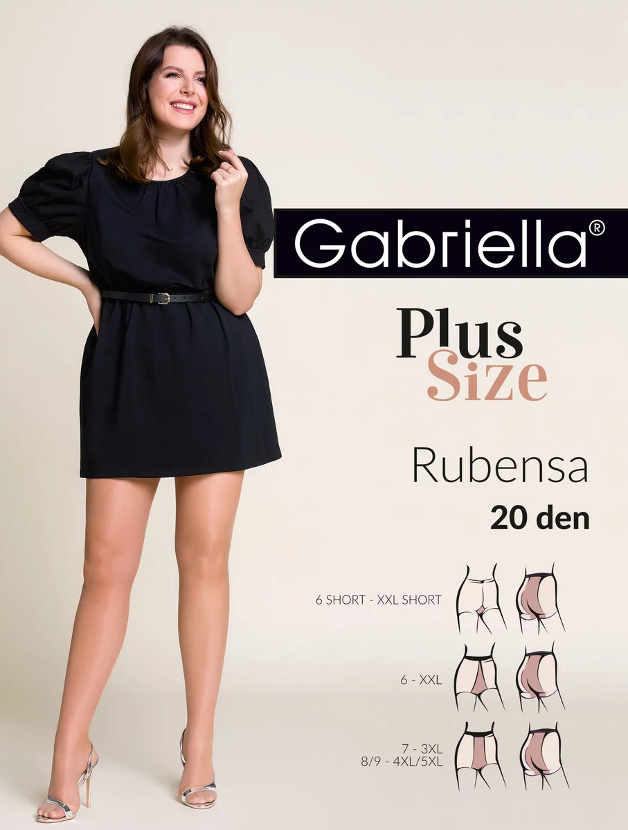 Sklep internetowy NeliNo Cienkie Rajstopy Plus Size Gabriella Rubensa Plus Size 20 den Melisa - obrazek 2