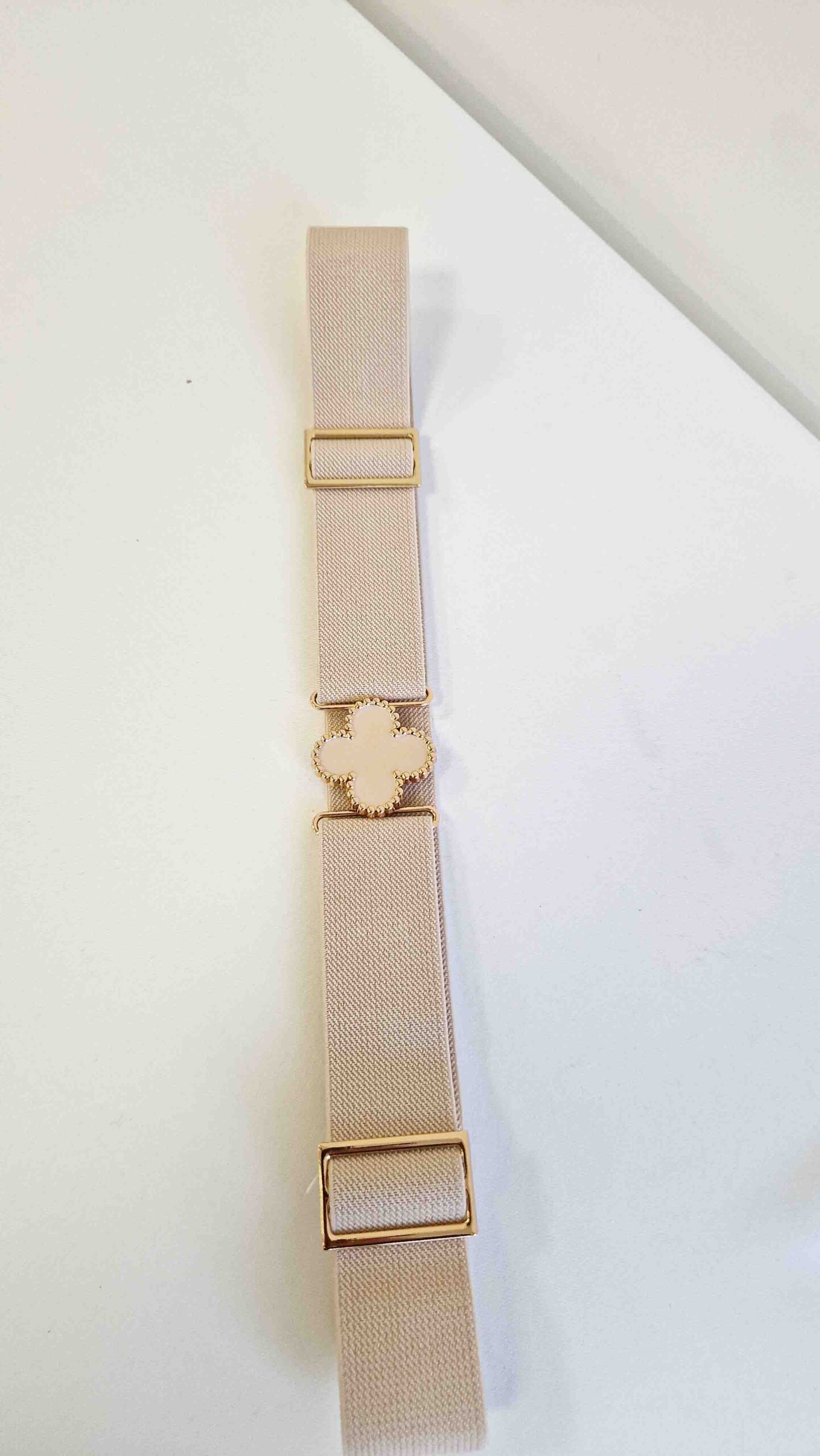 Sklep internetowy NeliNo Stylowy Pasek Damski z Elegancką Klamrą Beżowy - obrazek 3