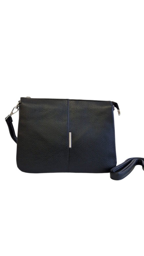 Czarna Stylowa Listonoszka z Odpinanym Uszkiem