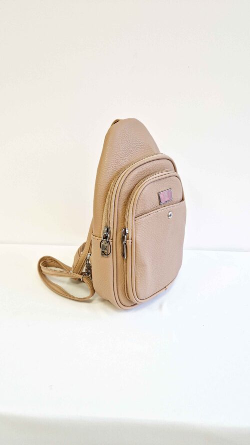 Stylowy Plecak Damski Miejski 2w1 Beżowy