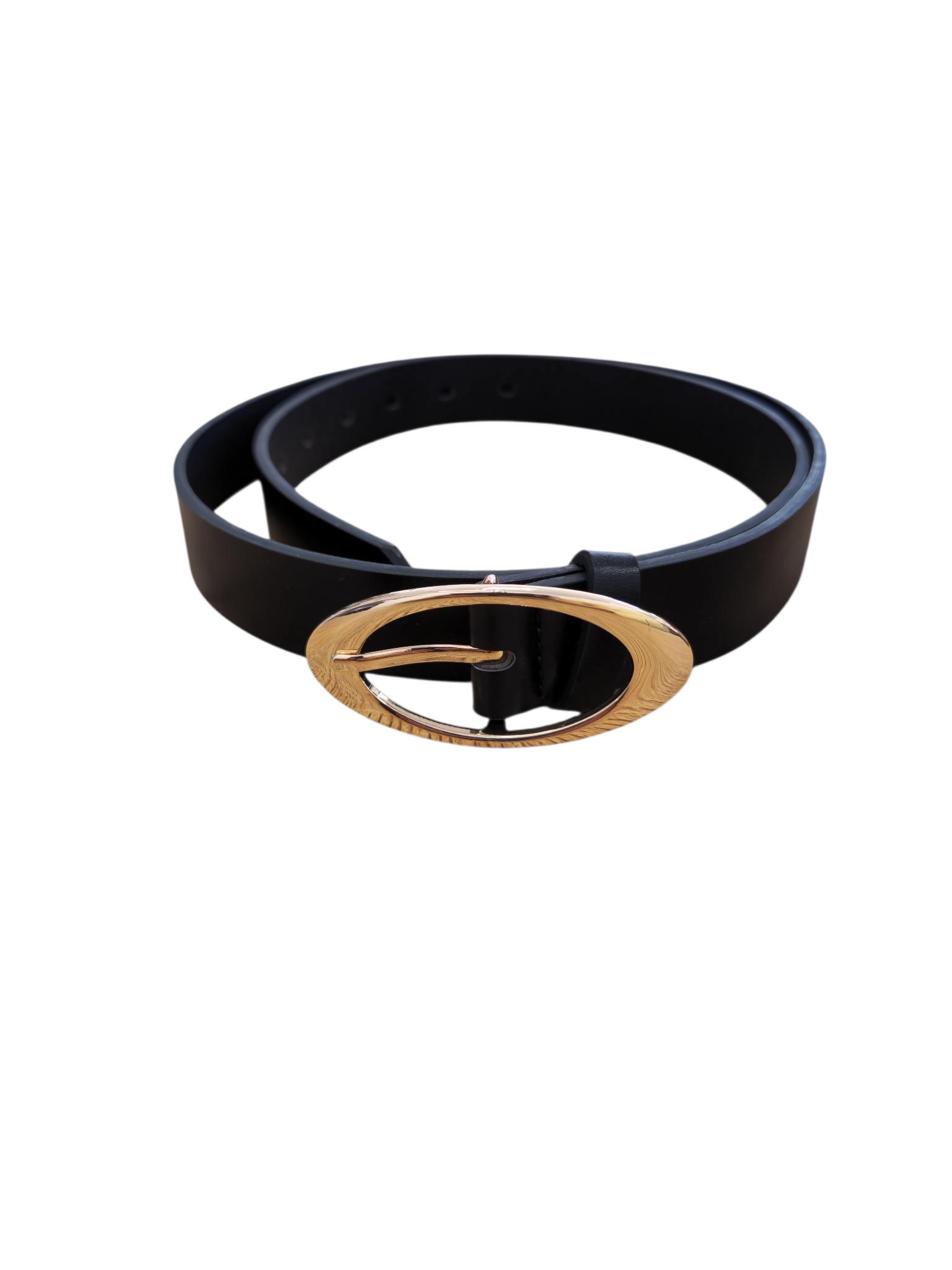 Sklep internetowy NeliNo Klasyczny Pasek Damski z Owalną Klamrą Czarny