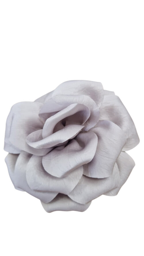 Beżowa Broszka Róża z Materiału