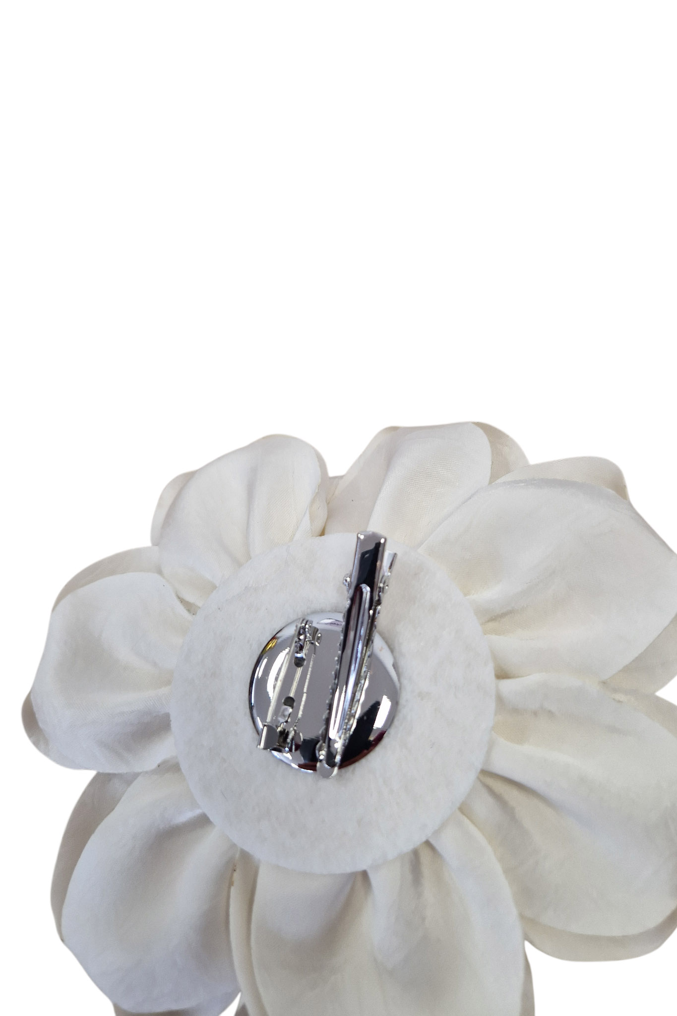 Sklep internetowy NeliNo Śmietankowa Broszka Róża z Materiału - obrazek 2