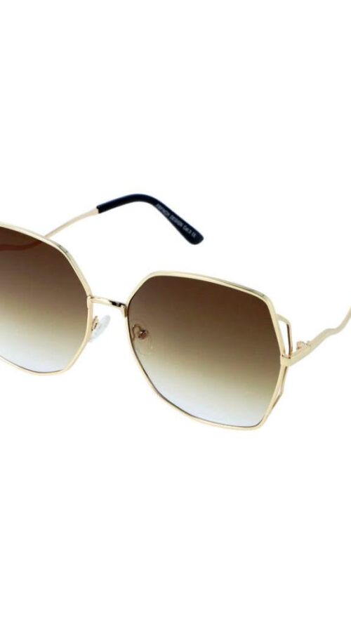 Okulary Przeciwsłoneczne Damskie z UV 400 Glamour Brązowe 255