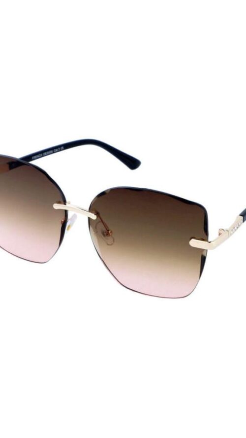 Okulary Przeciwsłoneczne Damskie z UV 400 Glamour Brązowe 258