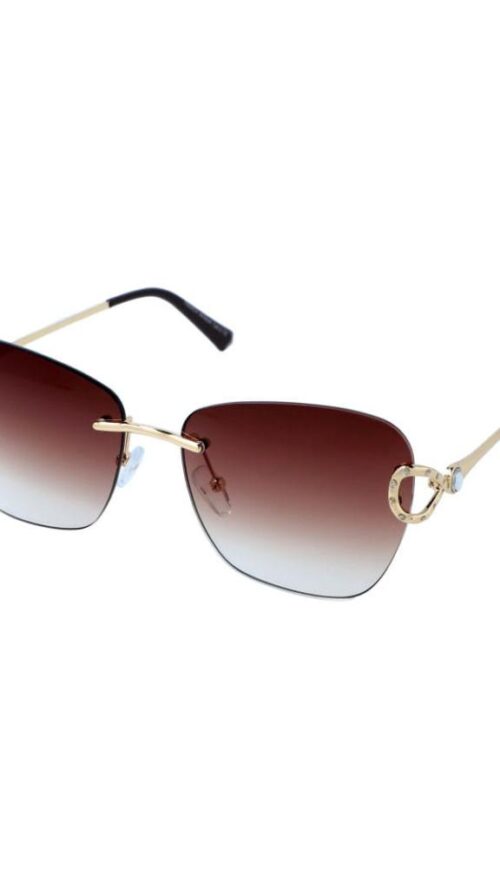 Okulary Przeciwsłoneczne Damskie z UV 400 Glamour Brązowe 278