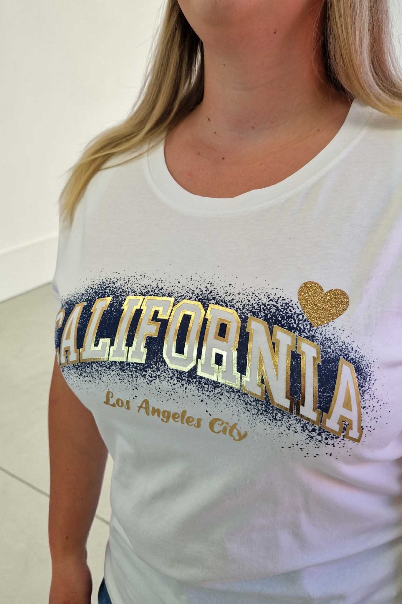 Sklep internetowy NeliNo Bawełniany T-shirt z Napisem California - obrazek 2