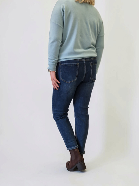 Sklep internetowy NeliNo Jeansowe Spodnie Damskie Mom Fit - obrazek 4